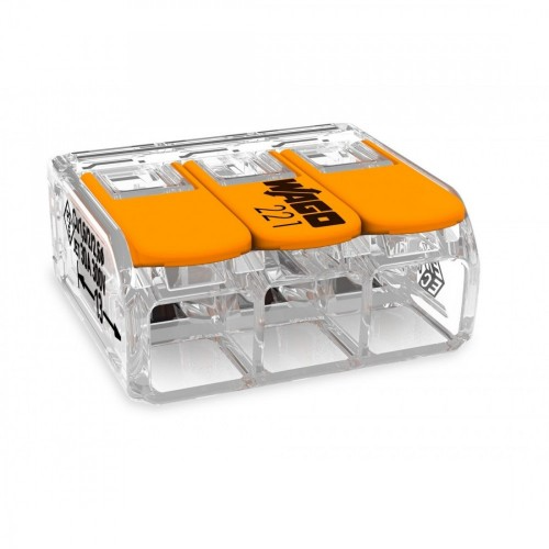 wago-221-613-3-way-6mm-lever-operated-cable-splicing-connectors-50-pack